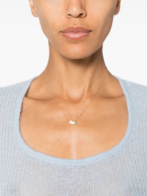 Aliita 9kt Yellow Gold Unicornio Necklace | Gold | FARFETCH JO