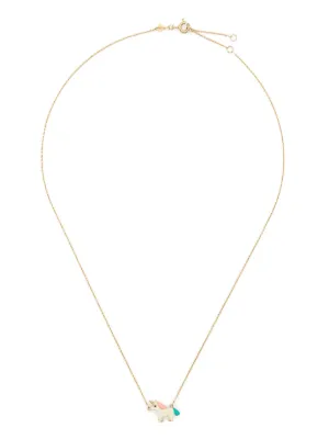 Aliita 9K Yellow Gold Daisy Pendant Necklace | Gold | FARFETCH RO
