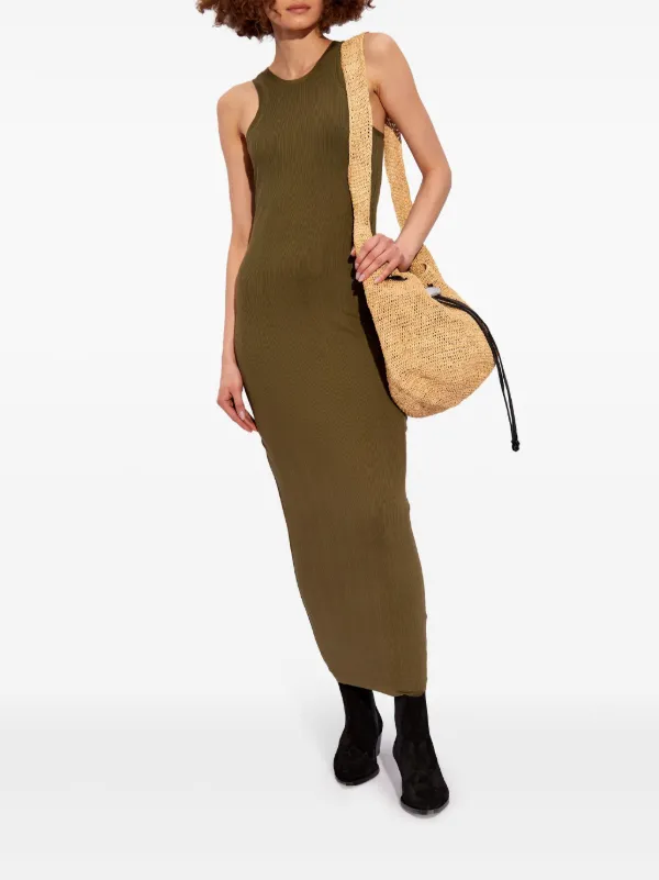rag and bone green dress & round-neck Ribbed | Prom Dresses for Teens