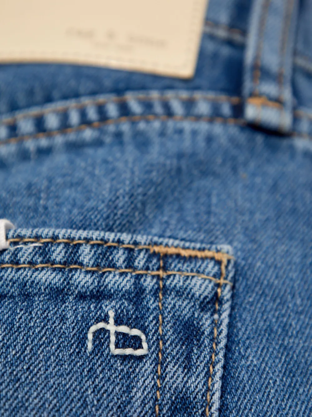rag & bone Denim shorts Blauw