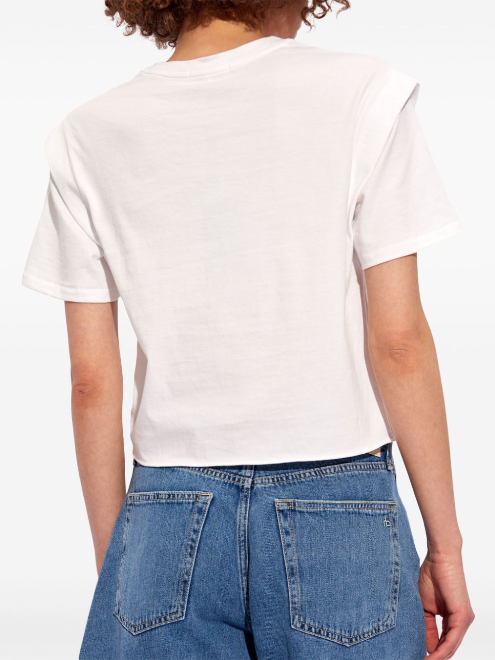 Shop Rag & Bone Mica Knot-detail T-shirt In White