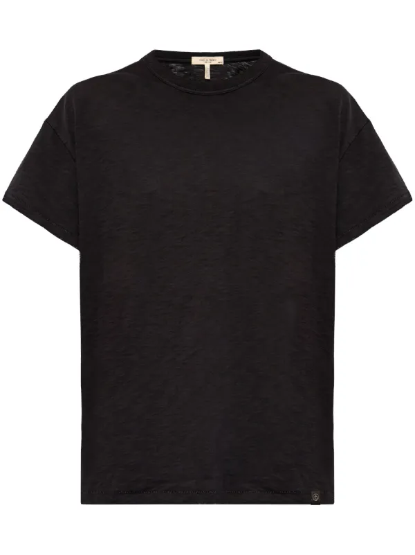 Tシャツ・カットソー COVERNAT Slub henley neck t-shirt black East Cliff Heavy Weight Tee - Black | O'Neill