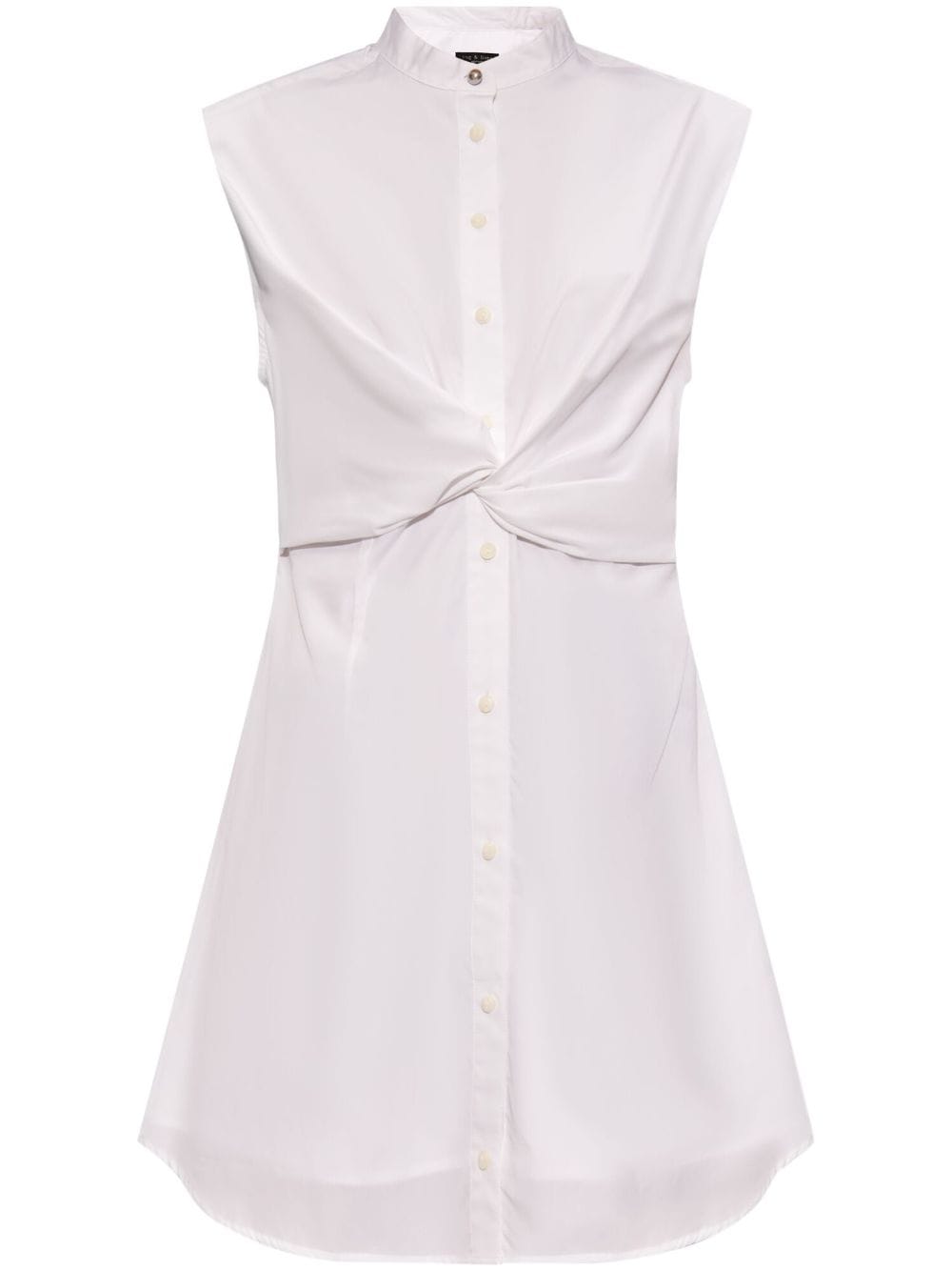 Rag & Bone Louisa Cotton Shirt Dress In White