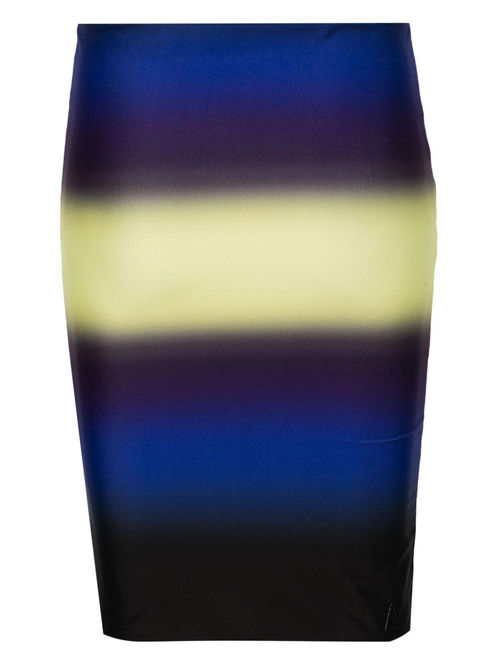 Shop Attico Gradient-effect Swim Skirt In Blue