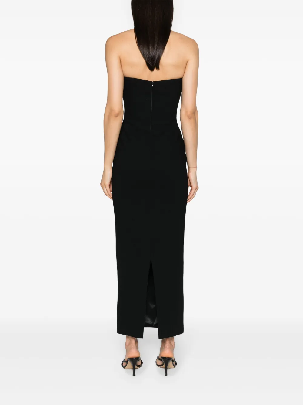 Shop The New Arrivals Ilkyaz Ozel Lilith Strapless Gown In Black