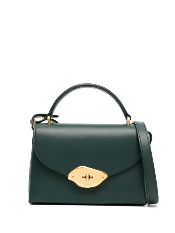 【関税込み】MULBERRY 'Lana Small' handbag Mulberry | Small Lana Top Handle | Sable High Gloss Leather