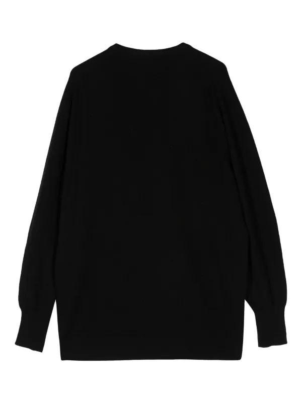 CHANEL Pre-Owned 1994 CC Cashmere Jumper | Black | FARFETCH