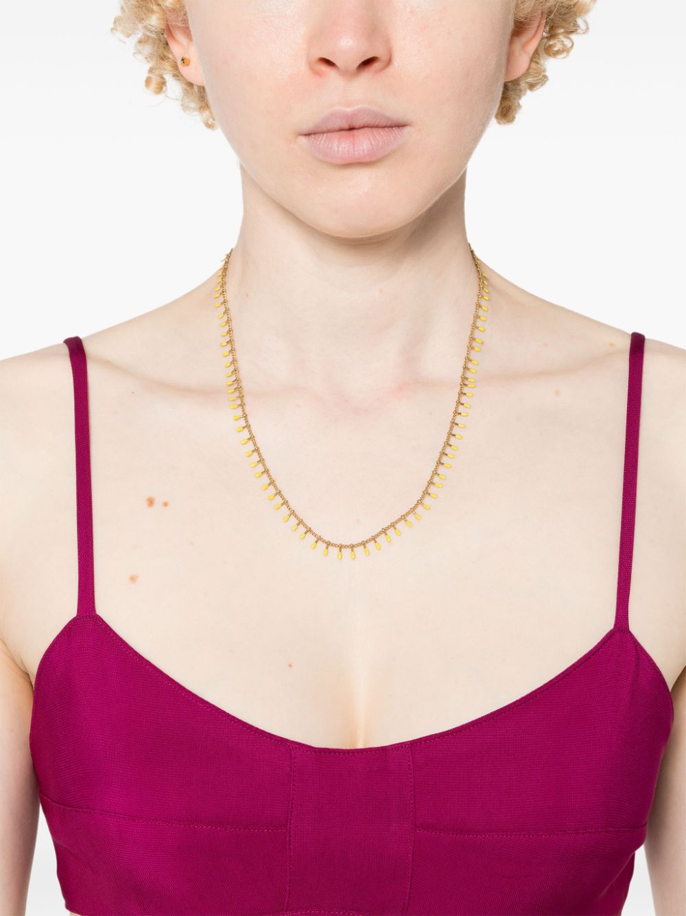 Shop Isabel Marant Casablanca Charm Necklace In Gold