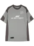 izzue contrasting cotton t-shirt - Grey