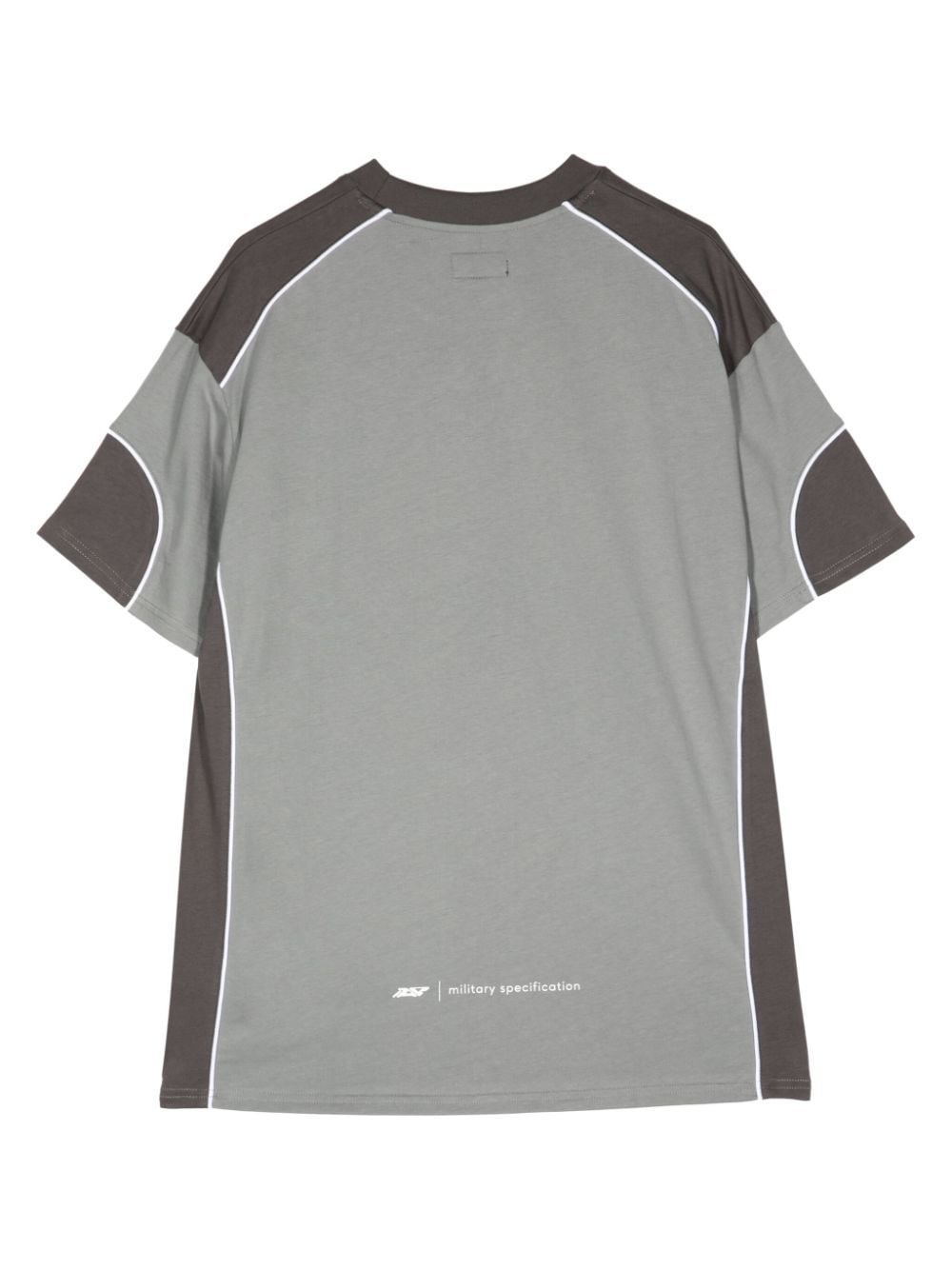 izzue T-shirt met contrasterende afwerking - Grijs