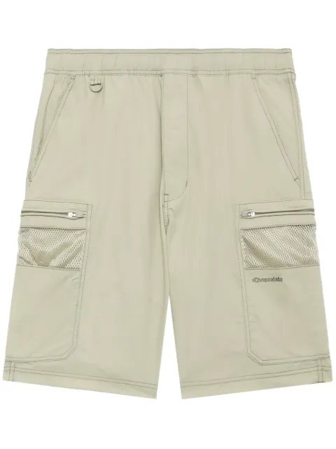 CHOCOOLATE logo-embroidered track shorts