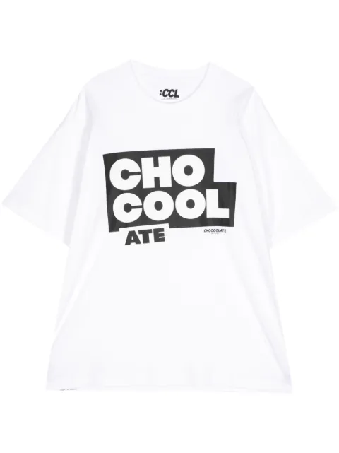CHOCOOLATE logo-print cotton T-shirt 