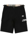 AAPE BY *A BATHING APE® logo-appliqué cargo shorts - Black