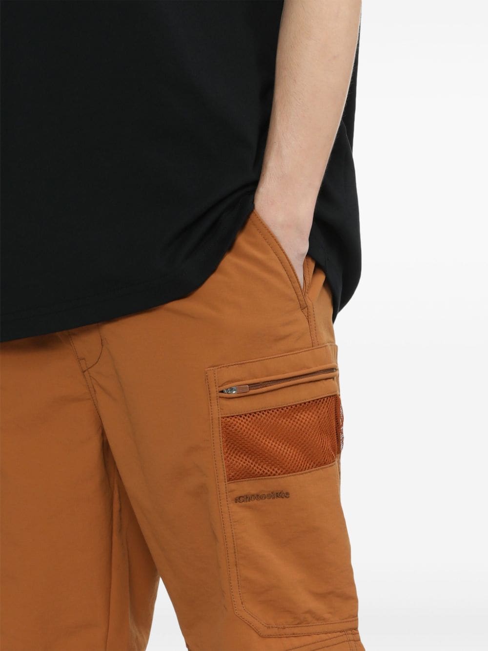 Shop Chocoolate Logo-embroidered Track Shorts In Brown