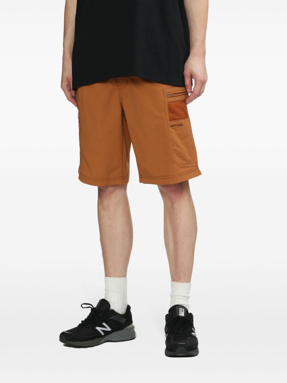 Shop Chocoolate Logo-embroidered Track Shorts In Brown