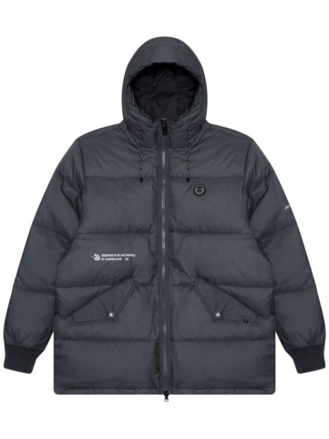 AAPE BY *A BATHING APE logo-print quilted down jacket Men