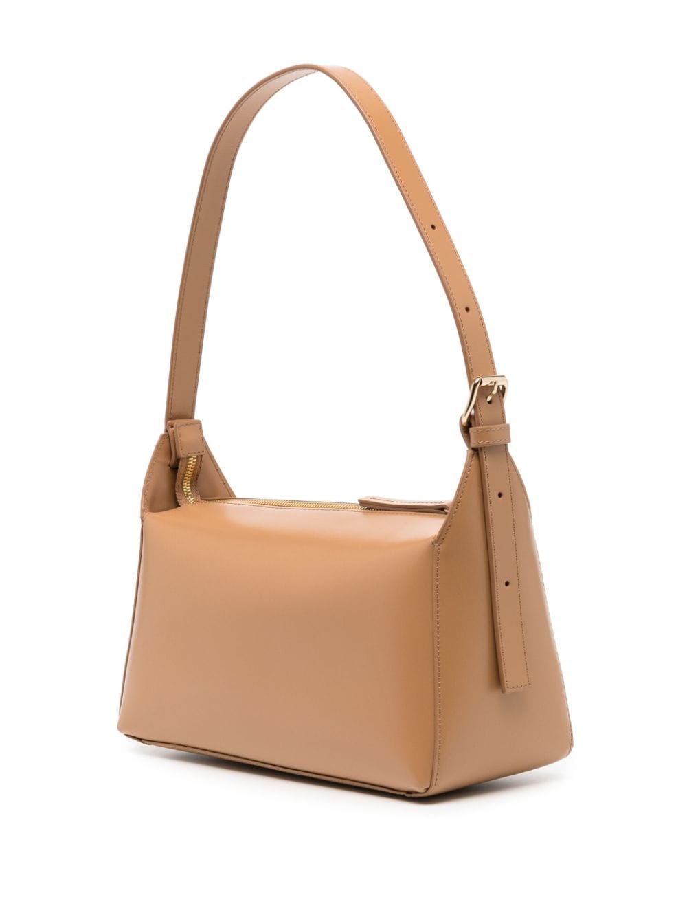 Shop Apc Virginie Leather Shoulder Bag In Brown