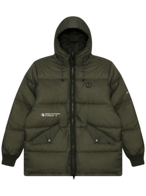 AAPE BY *A BATHING APE logo-print quilted down jacket Men