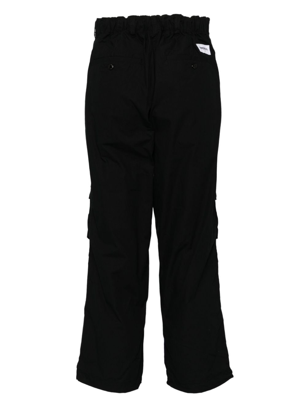 Shop Chocoolate Mid-waist Straight-leg Trousers In Black