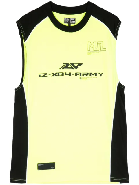 izzue camiseta con estampado en contraste