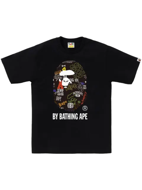 A BATHING APE® logo-print cotton T-shirt 