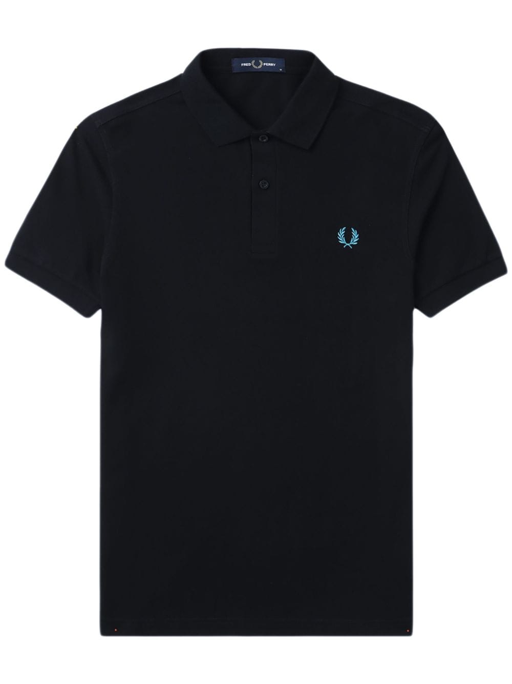 Fred Perry Logo-embroidered Cotton Polo Shirt In Black