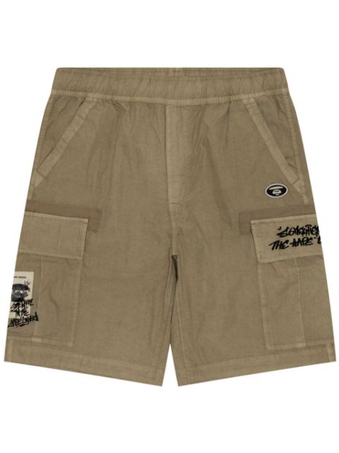 AAPE BY *A BATHING APE logo-applique cargo shorts Men