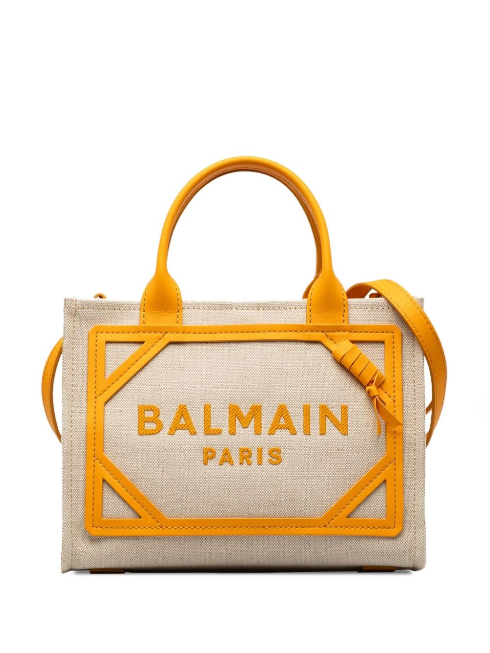 Pre-owned Balmain 2016-2023 Canvas B-army Tote Satchel In 褐色