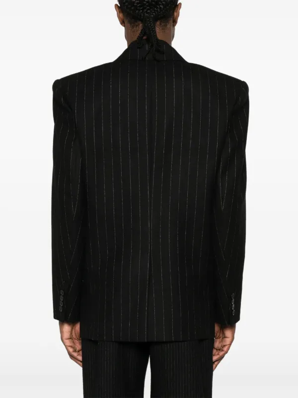 SAINT LAURENT ストライプ ダブルブレストスーツ 48（CELINE 