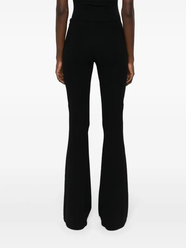 Courrèges Ellipse Bootcut Trousers | Black | FARFETCH