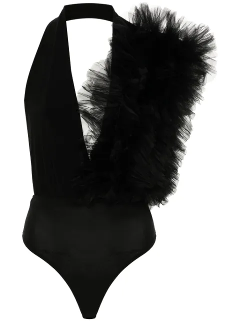 Alchemy x Lia Aram tulle-ruffle bodysuit