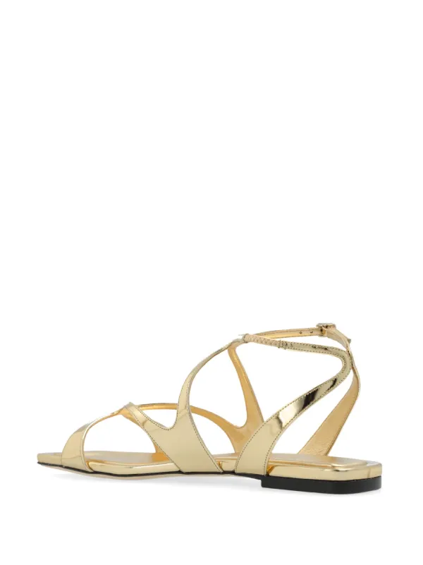 シューズ・サンダルその他 JIMMY CHOO Women Shoes AYLA110CUHGOLD Gold Ayla 110 | Gold Metallic Leather Wedge | JIMMY CHOO