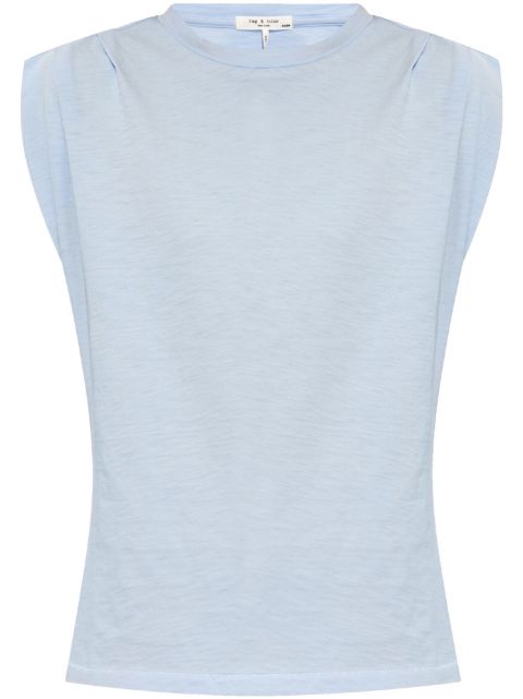 rag & bone gathered-detail cotton vest 