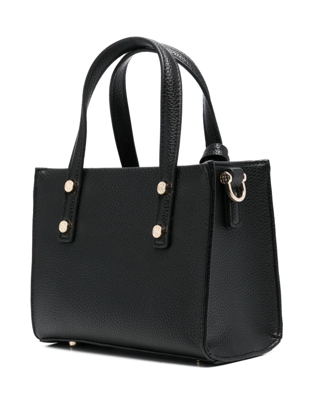 Shop V73 Logo-charm Tote Bag In Black