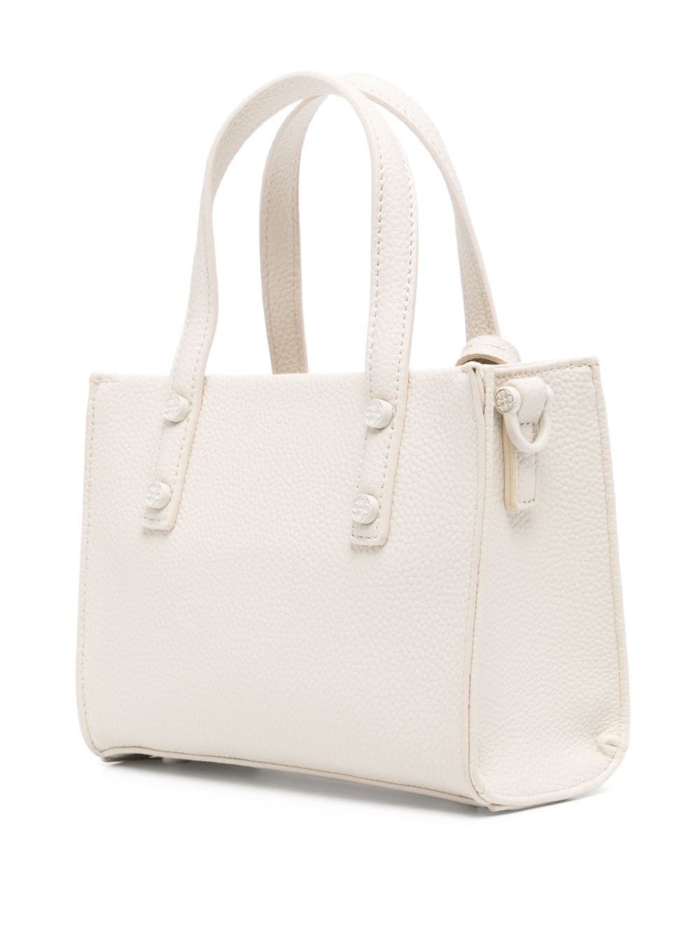 Shop V73 Logo-charm Tote Bag In Neutrals