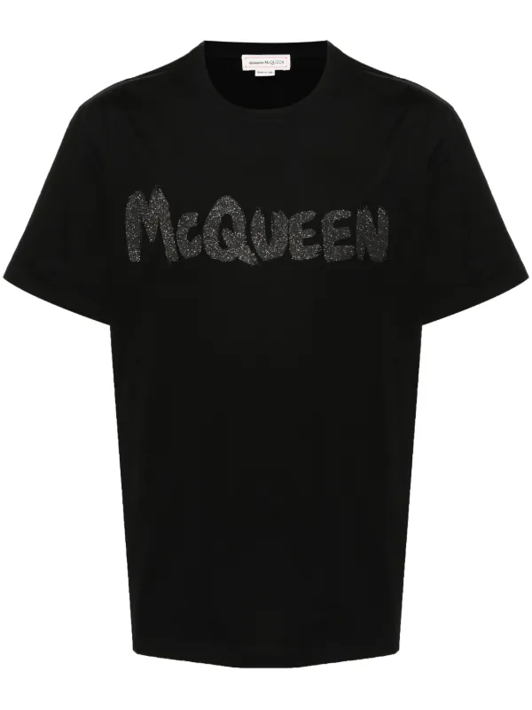 Alexander shops Mcqueen Size L Black Tshirt Vintage Shirt Designer Brand