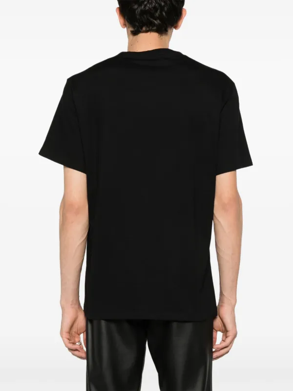 Tシャツ・カットソー alexander mcqueen Black stretch cotton top Alexander McQueen Women's T-Shirt, Size S