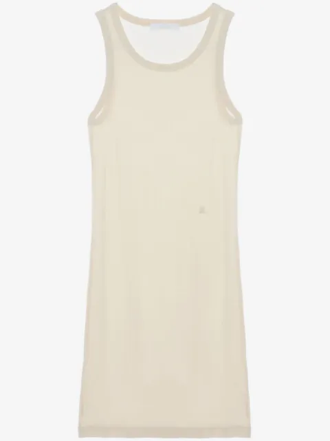 Helmut Lang kort finribbet tank-kjole
