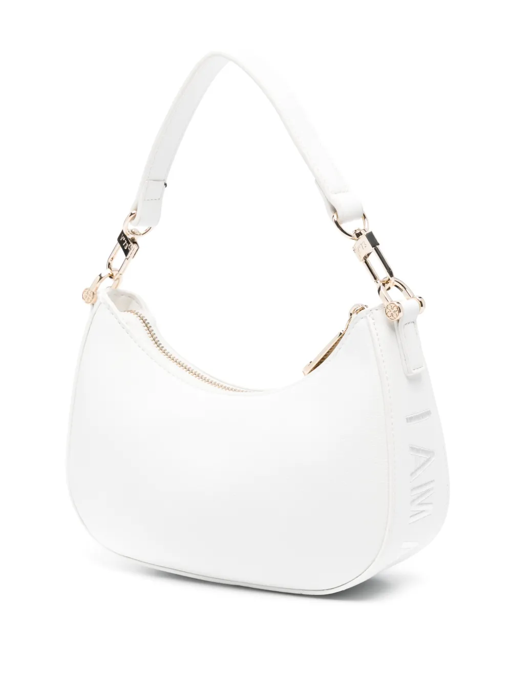 Shop V73 Logo-embroidered Cross Body Bag In White