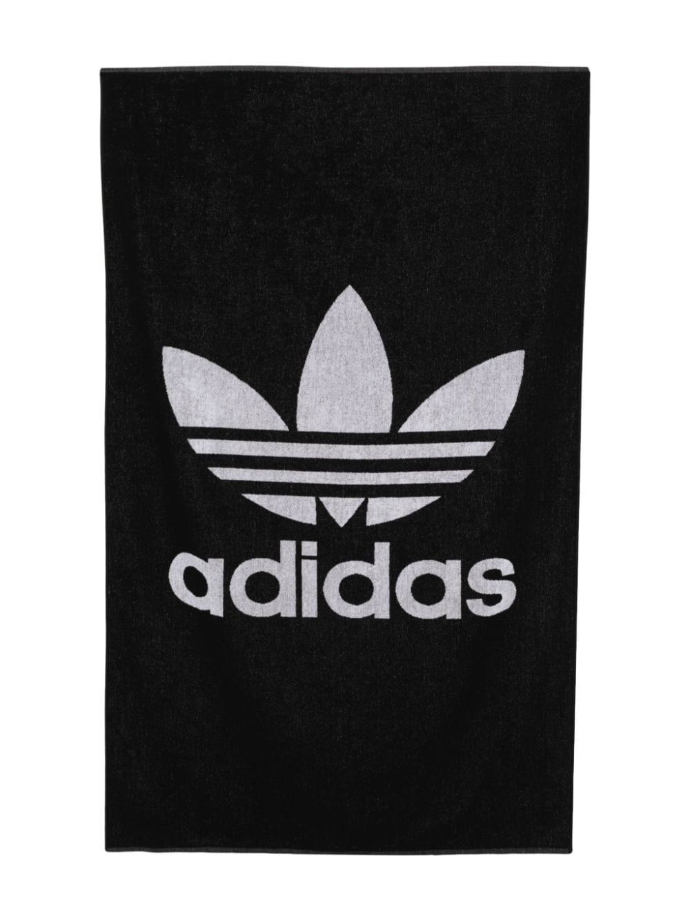 ADIDAS ORIGINALS EXTRA-LARGE TREFOIL-JACQUARD TOWEL (100CM X 170CM) 