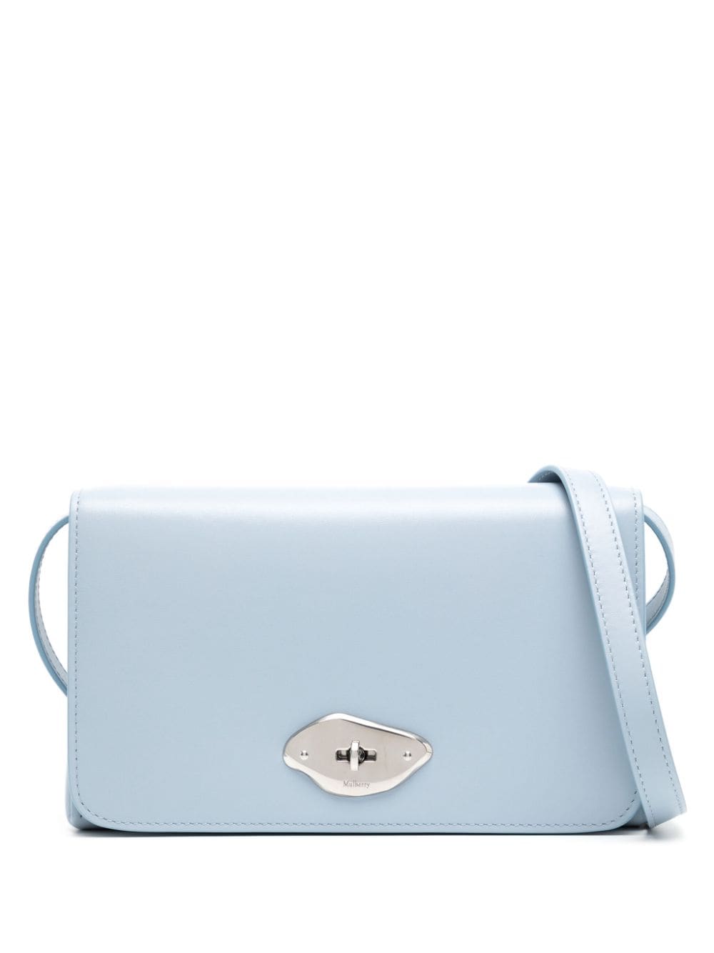 Shop Mulberry Lana Wallet On Strap In Blue