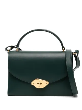 【送料&関税込】Mulberry Lana Top Handle Mulberry | Lana Top Handle | Black High Gloss Leather | Women