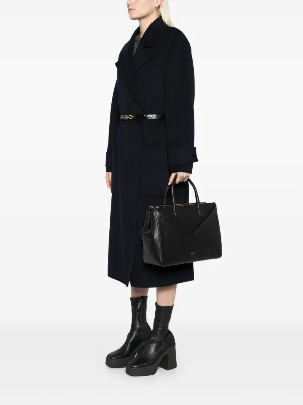 【MULBERRY】M ZIPPER SHOULDER BAG Mulberry M Zipped Leather Shoulder Bag In Black | ModeSens