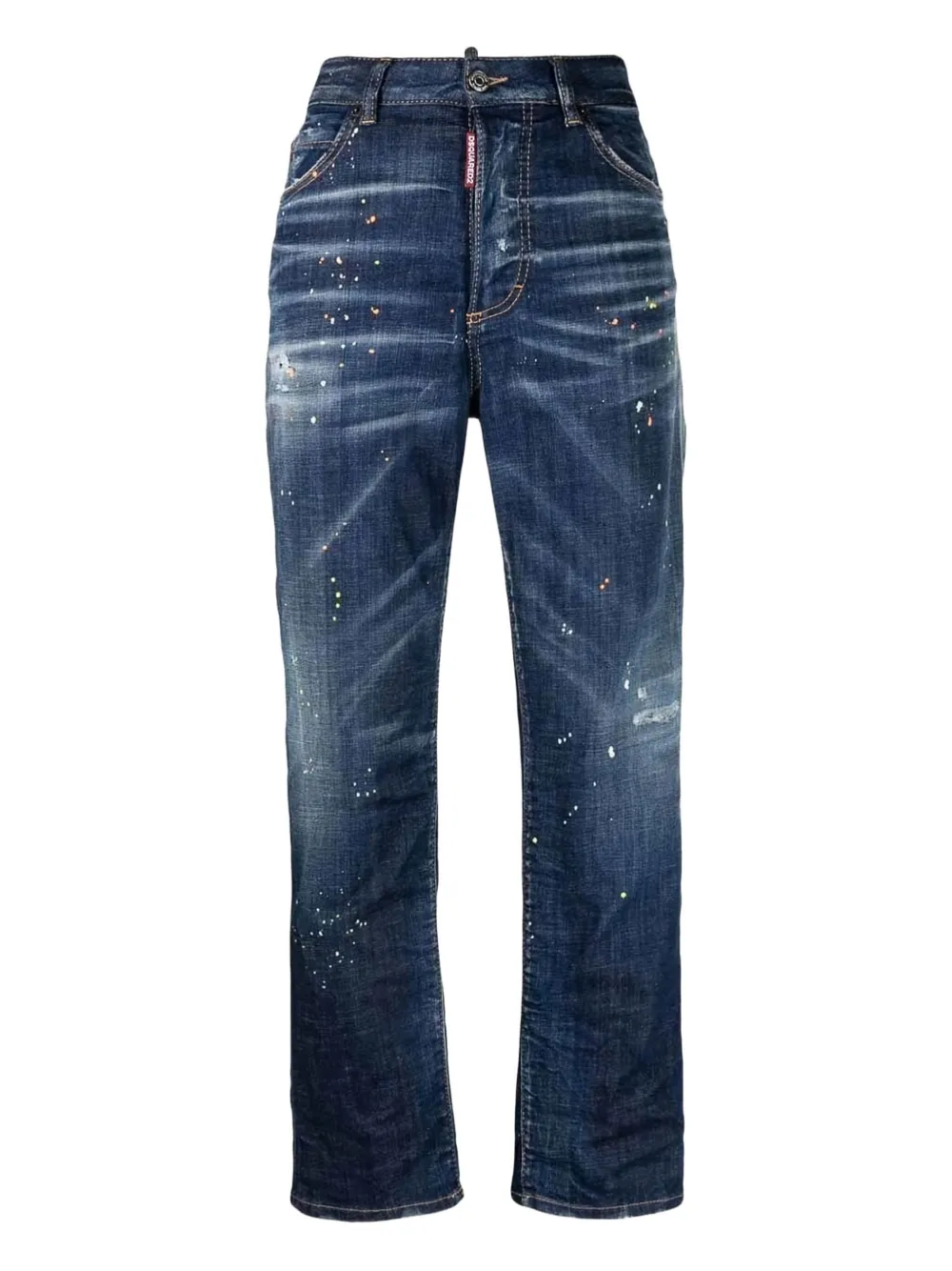 Dsquared2 Dan Tapered Jeans In Blue