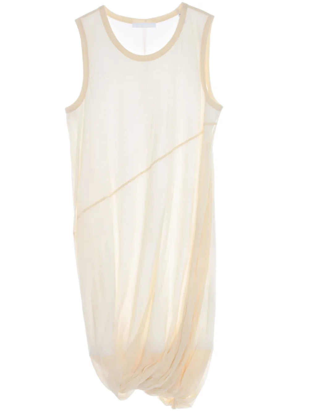 Helmut Lang Abito Bubble semi trasparente - Toni neutri