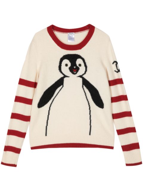 HOT SALE CHANEL 2007 Penguin wool jumper Women