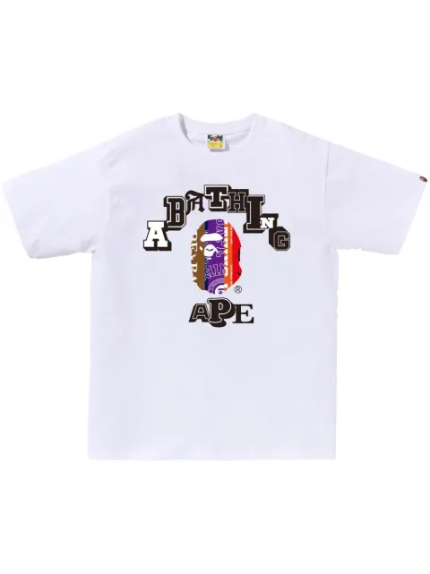 A BATHING APE® logo-print cotton T-shirt 