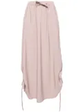 izzue drawstring draped maxi skirt - Pink