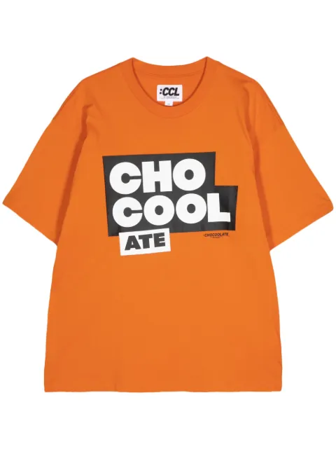 CHOCOOLATE logo-print cotton T-shirt 