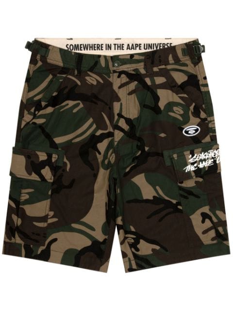 AAPE BY *A BATHING APE® camouflage-print track shorts